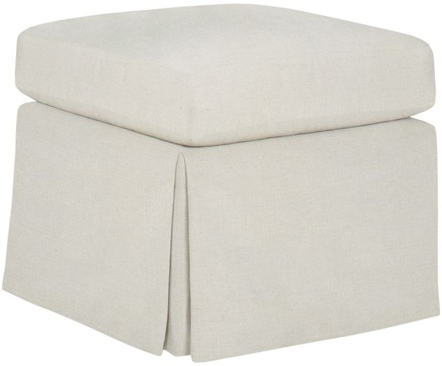 Temple Furniture Hawkins Merit Pearl Slipcovered Ottoman-0