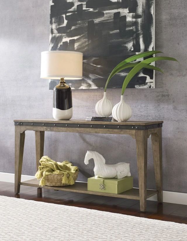 Kincaid® Plank Road Artisan's Stone Hall Console Table -2