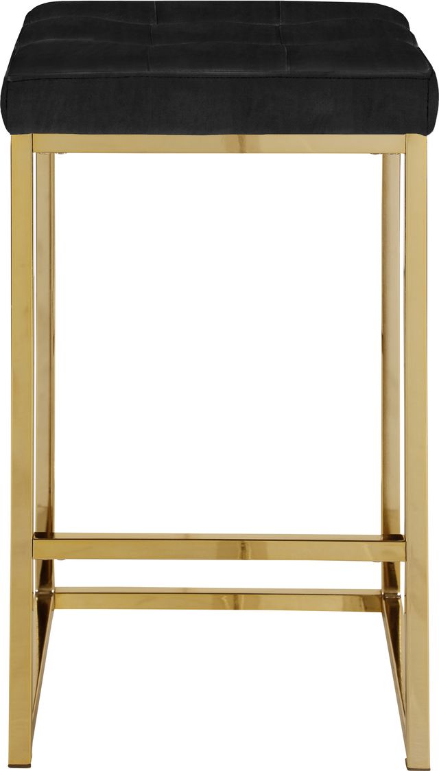 Meridian Furniture Nicola Black Velvet Counter Stool-1
