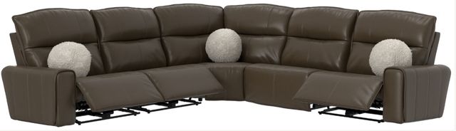 Catnapper Tramonti 5-Piece Chocolate Power Reclining Curved Sectional-3