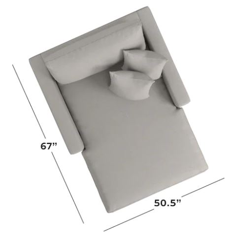 Bassett Furniture Allure Track Arm Chaise - Thumbnail 3