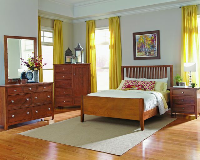 Mavin Customizable Atwood Queen Spindle Bed with Low Footboard-1