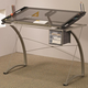 Coaster® Melo Champagne Drafting Desk With 3-Drawers-4