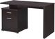Coaster® Irving Cappuccino 2-Drawer Office Desk With Cabinet-0