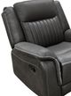 American Wholesale Furniture Eclipse Charcoal Manual Glider Recliner-1