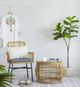 A & B Home Green 4.5" Fiddle-Leaf Fig Tree in Pot-4