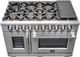 FORNO® Capriasca 48" Stainless Steel Pro Style Gas Range-1