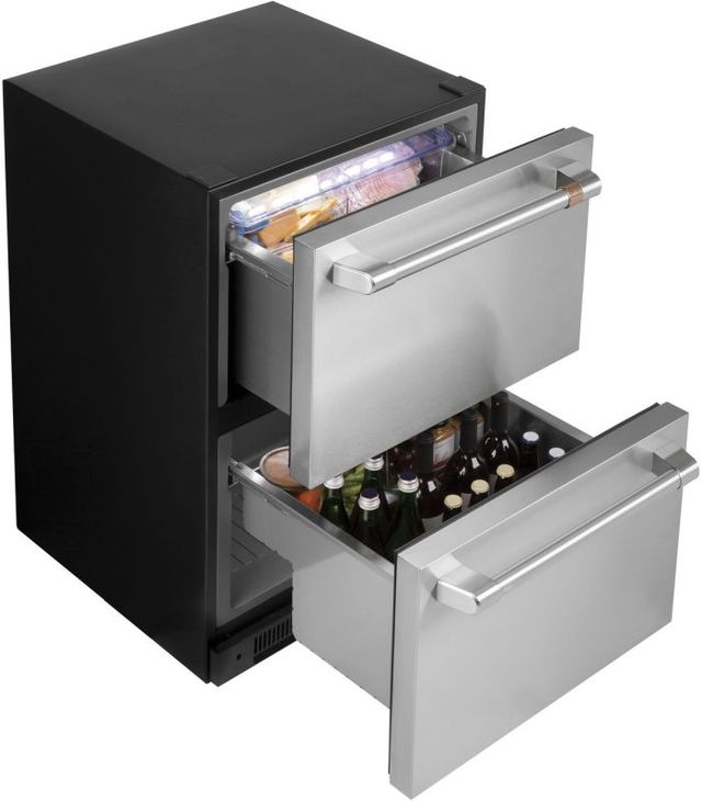 Café™ 5.7 Cu. Ft. Stainless Steel Refrigerator Drawers-2