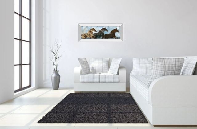 Classy Art Lively Spirit II by Dan Meneely Mirror Framed Wall Art-2