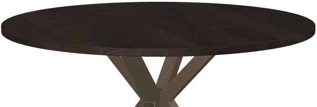 Amisco Customizable Asterisk 48" Round Table with Starburst Metal Stand-1