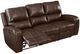 New Classic® Home Furnishings Linton Brown Dual Manual Reclining Sofa-4