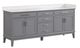 Furniture of America® Oliva Gray/White Vanity Set-0