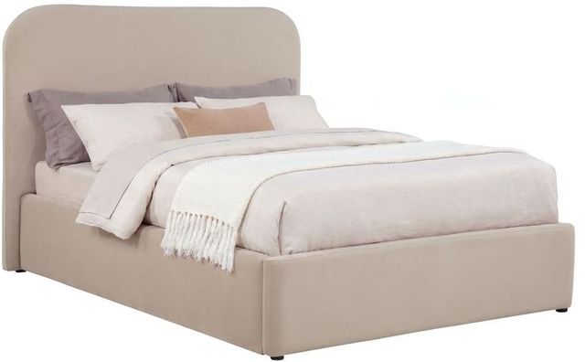 Coaster® Anders Beige Youth Full Upholstered Lift Platform Storage Bed-3