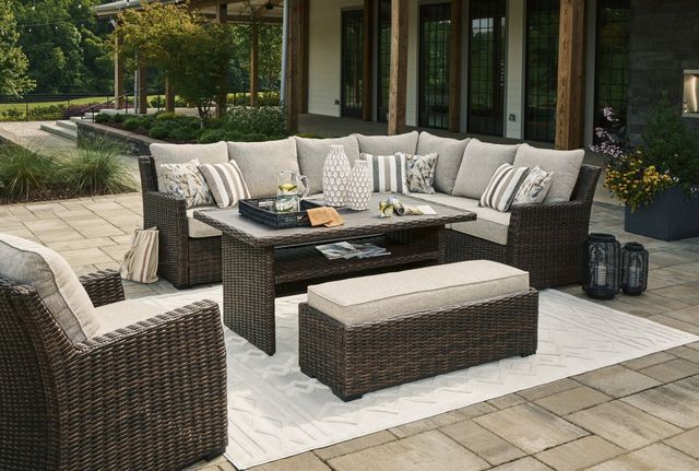 Signature Design by Ashley® Brook Ranch Brown Outdoor Multi-Use Table-3