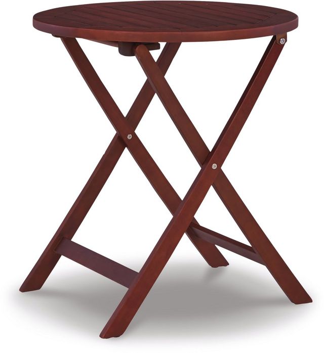 Signature Design by Ashley® Safari Peak 3-Piece Brown Outdoor Chairs with Table Set-2