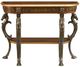 Powell® Flicka Brown Console with Antique Gold Base-4