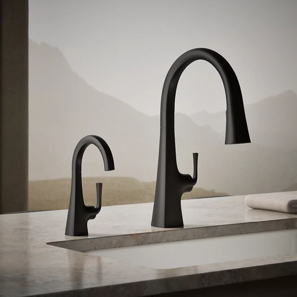KOHLER® Graze® Matte Black Beverage Faucet-2