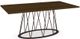 Amisco Customizable Calypso Walnut Veneer Rectangular Dining Table-4