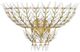 Currey & Company Magnum Opus Brass/White Wall Sconce-3