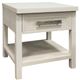 Elements International Avalanche Antique White End Table-0