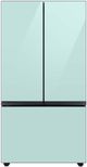Samsung Bespoke 36" Morning Blue Glass French Door Refrigerator Bottom Panel-2