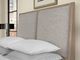 Vaughan-Bassett Woodbridge Clear Maple/Gray Queen Upholstered Panel Bed-1