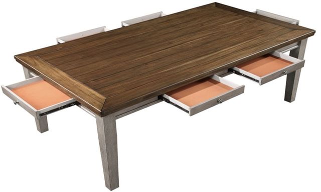 Homelegance® Tigard Gray Dining Table with Cherry Top -3