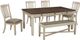 Signature Design by Ashley® Bolanburg Weathered Gray Rectangular Dining Table with Antique White Legs-4