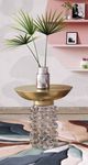 TOV Furniture Bubble Glass/Brass Side Table-4