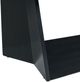 Elements International Beckley Dark Espresso End Table with White Marble Top-4