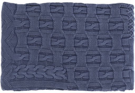 Surya Copen Dark Blue 50"x60" Throw Blanket-0