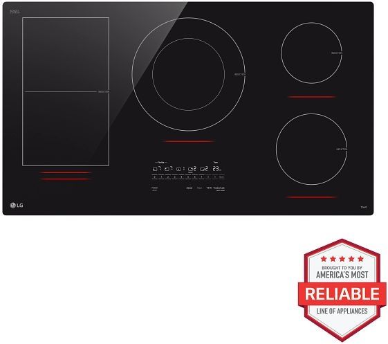 LG 36” Black Ceramic Smart Induction Cooktop-1