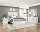 Homelegance® Lumin White Eastern King Panel Bed-1