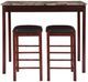 Linon Tavern 3-Piece Espresso Pub Table Set-3