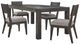 Liberty Furniture Cascade Falls 5-Piece Gray Mist/Satin Espresso Rectangular Optional Dining Set-0