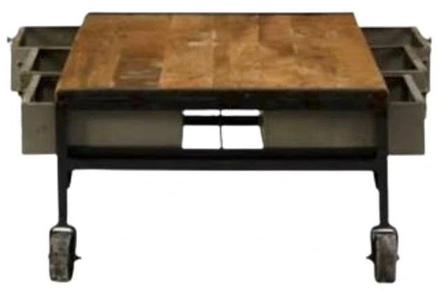 Jaipur Furniture Guru Black/Brown Coffee Table-1