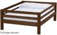Crate Designs™ Furniture Brindle Full Ladder End Upper Bunk Bed-0