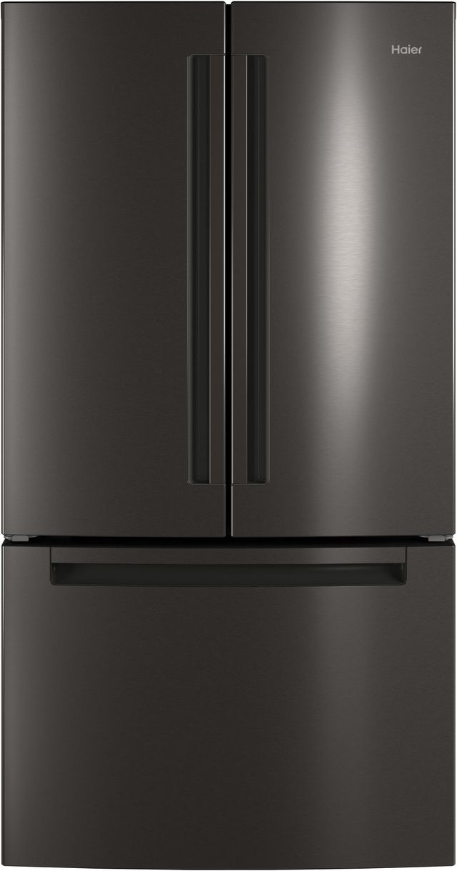 Haier 27.0 Cu. Ft. Black Stainless Steel French Door Refrigerator-0