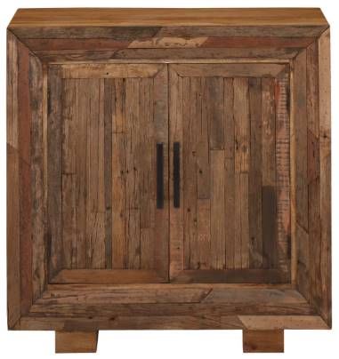 Jaipur Furniture Uptown Rustic 2-Door Brown Chest Cabinet-0
