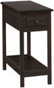 Monarch Specialties Inc. Walnut 2-Tier Narrow Accent Table-0
