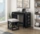 Homelegance® Salina 3-Piece Black Pack Desks with Stool Set-1