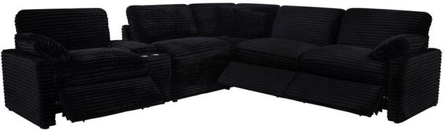 Coaster® Collins 6-Piece Black Modular Power Reclining Sectional-1