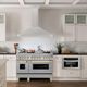 ZLINE Autograph Edition 48" Satin Stainless Steel Convertible Wall Mounted Range Hood with Polished Gold Handle-1