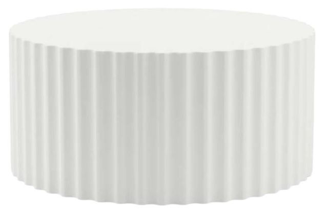 Sunset West Athena Bone Concrete Outdoor Coffee Table-0