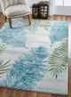 KAS Rugs Stella Ivory/Green Fauna 5'x8' Area Rug-4