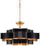 Currey & Company Grand Lotus Satin Black Large Chandelier-1