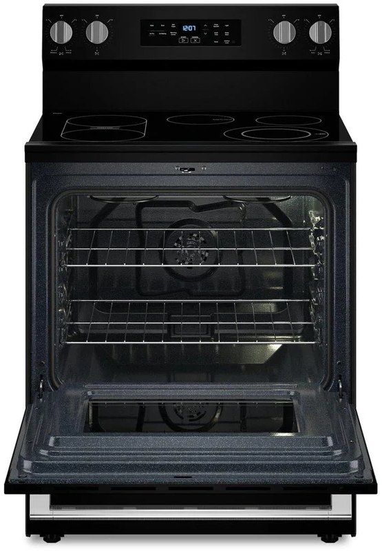 Maytag® 30" Black Freestanding Electric Range-1