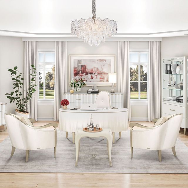 Michael Amini® Orlisse Chrome/Clear 9-Light Chandelier-1