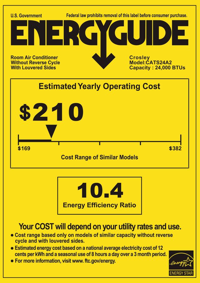 Crosley® 24,000 BTU White Window Mount Air Conditioner-0