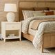 Bassett® Furniture Newbury Parchment Gesso Bedside Table-1